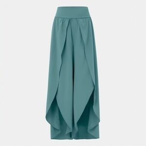 Breezeful high waisted back waistband flow split leg pants
